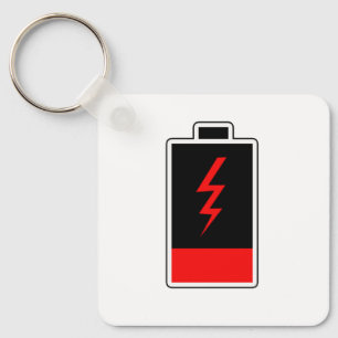 Låg batterilivslangskedja nyckelring