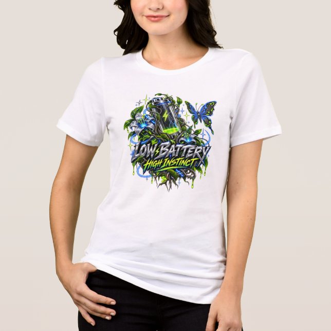 Låg batterinivå Hög Instinkt T Shirt (Framsida)