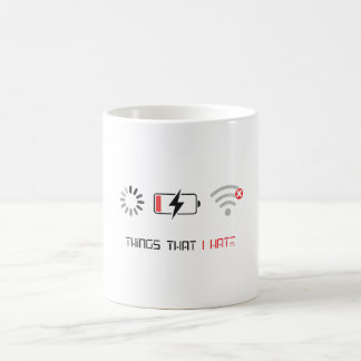 Låg batterinivå Ingen WiFi Laddar Tech Humor Desig Kaffemugg