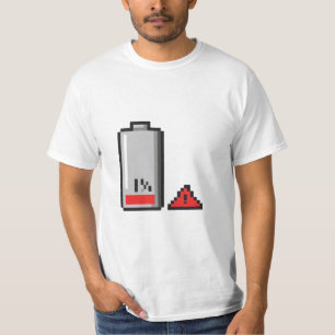 Låg batteritest t shirt