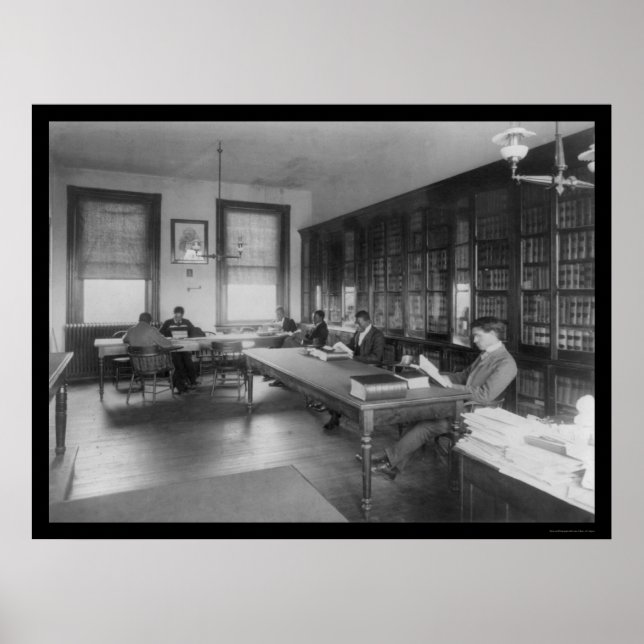 Lag Bibliotek vid Howard Universiteten 1900 Poster (Framsidan)