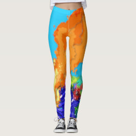 Lag B'Omer ל״ג בעומ eldgrav modern grafisk Leggings
