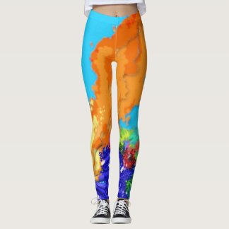 Lag B'Omer ל״ג בעומ eldgrav modern grafisk Leggings