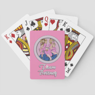 Lag Britney som leker kort Casinokort