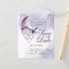 Låg budget Halvmåne Foto Spara datumet