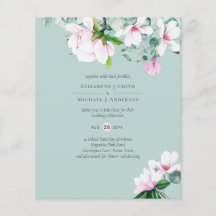 LÅG BUDGET Rosa Magnolior Eukalyptus Syren Bröllop