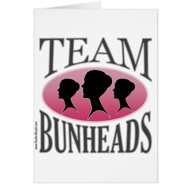 Lag Bunheads (anpassadet) Hälsningskort (Framsidan)