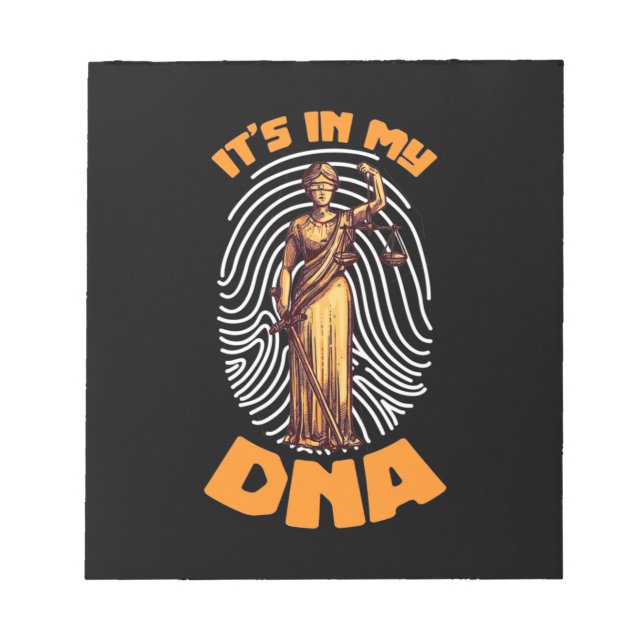 Lag det är i advokat-DNA Anteckningsblock (Framsida)