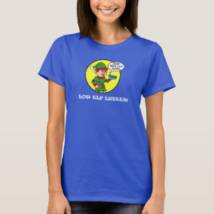 Låg Elf Esteem-Helgdag vid jul T Shirt