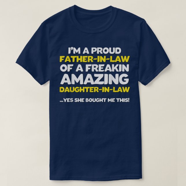 Lag Fars dag Gift Daughn Pappa T Shirt (Design framsida)