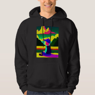 Låg fi hip hop chillhop lugna beats lofi-estetik hoodie