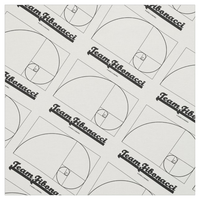 Lag Fibonacci (Fibonacci spiral) Tyg (Provkarta)