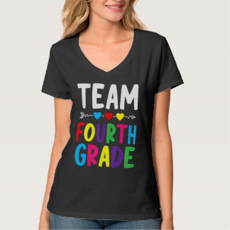 Lag Fjärde Klass Åter Till Skolan Lärare T Shirt