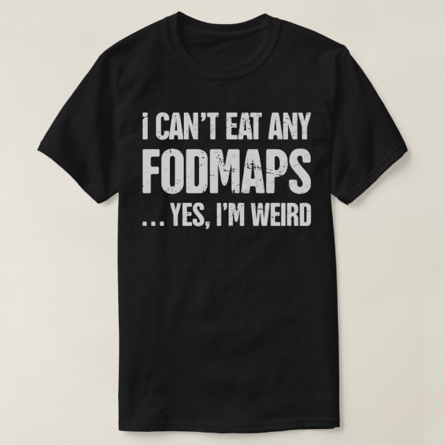 Låg FODMAP-dieter IBS Irritable Bowel Syndrome T Shirt (Design framsida)