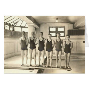 Lag för 1922 simma hälsningskort