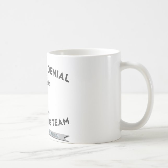 Lag för dykning för gravitationförnekandeklippa kaffemugg (Höger)