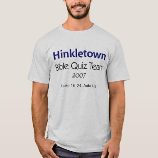 Lag för Hinkletown bibelQuiz, 2007 T-shirt