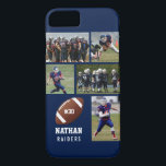 Lag för namn för Collage för foto för<br><div class="desc">Denna beställnings- fotbolliphone case presenterar dina 5 foto, fotbollsspelare namn, numrerar team jerseyen och namn. Personifiera med handlingshots, ett lagfoto, ändrar Etc. lätt bakgrundsfärgen för att matcha ditt lags färger - klicka precis "skräddarsy den" och därefter den små ögadroppglassen. En enorm iphone case, som ska, är samtalet av laget -...</div>