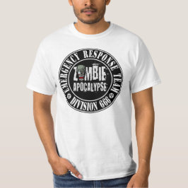 Lag för nöd- svar: Zombie Apacolypse Tee Shirt
