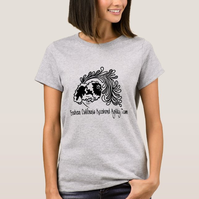 Lag för SoCal KeeshondAgility Tee Shirt (Framsida)
