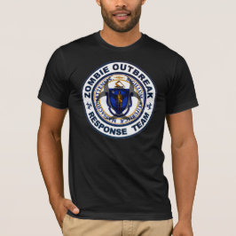 Lag för svar för Massachusetts Zombieutbrott Tee Shirt