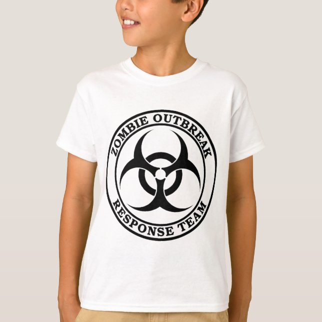Lag för Zombieutbrottsvar (biohazarden) Tee Shirt (Framsida)
