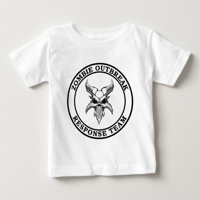 Lag för Zombieutbrottsvar (Demonhead) Tee Shirt (Framsida)