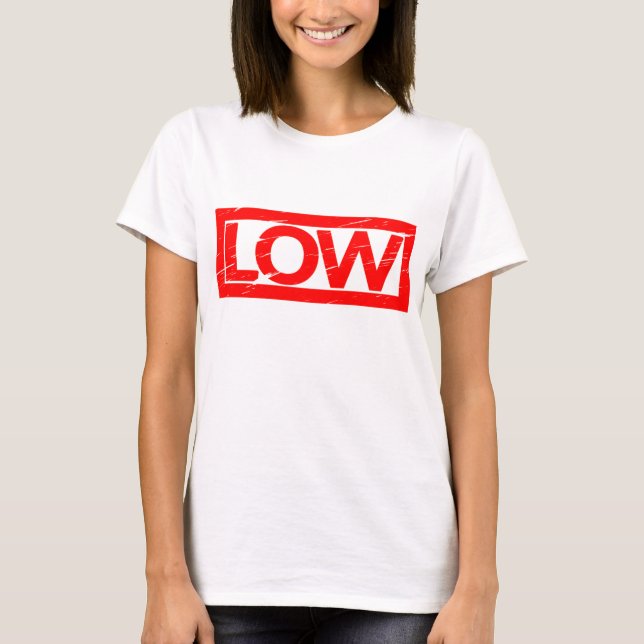 Låg Frimärke T Shirt (Framsida)