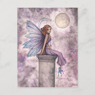 Låg Hängande Mån Få Fairy Postcard -> Låg Hängande Vykort