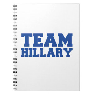 LAG HILLARY CLINTON BLUE.png Anteckningsbok Med Spiral