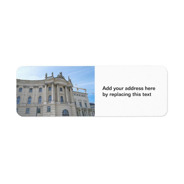Lag Humboldt Universiteten Returadress Etikett (Framsidan)
