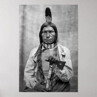 Låg Hund - Inbyggd amerikansk vintage-foto Poster