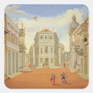 Lag II, scener I och VIII Fyrkantigt Klistermärke