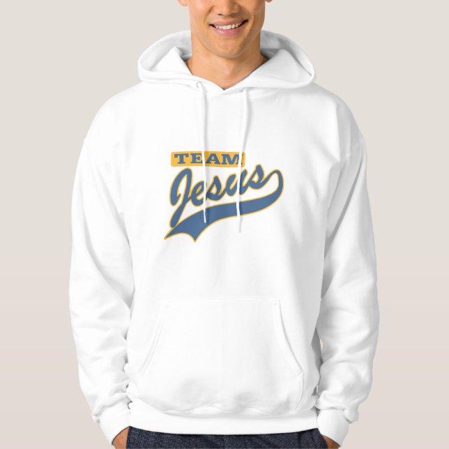 Lag Jesus Sweatshirt Med Luva (Framsida)