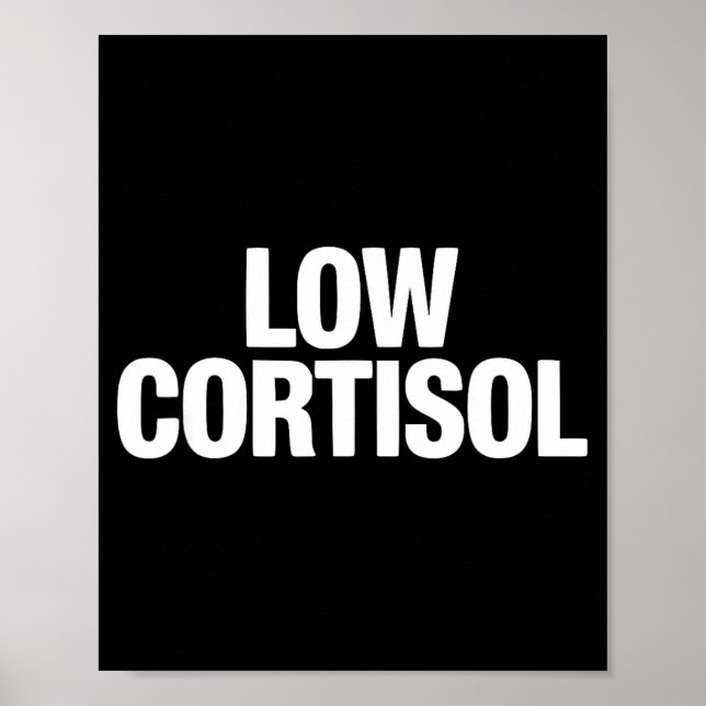 Låg kortisol roliga looksmaxxing  poster (Framsidan)
