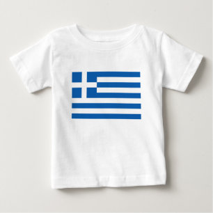 Låg kostnad! Grekland Flagga Tee