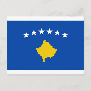 Låg kostnad! Kosovo Flagga Vykort