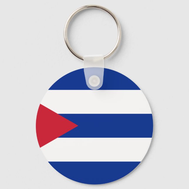 Låg kostnad! Kuba Flagga Nyckelring (Framsida)