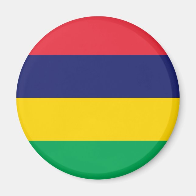 Låg kostnad! Mauritius Flagga Magnet (Framsidan)
