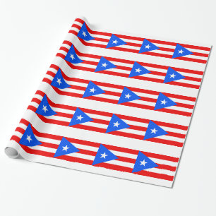 Låg kostnad!Puerto Rico Flagga Presentpapper