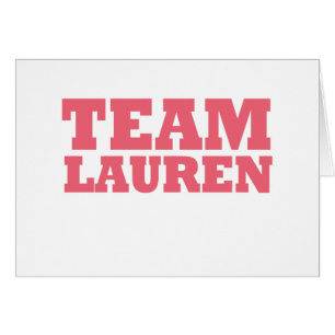 Lag Lauren Hälsningskort