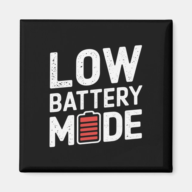Låg märkning av batteriläge magnet (Framsidan)