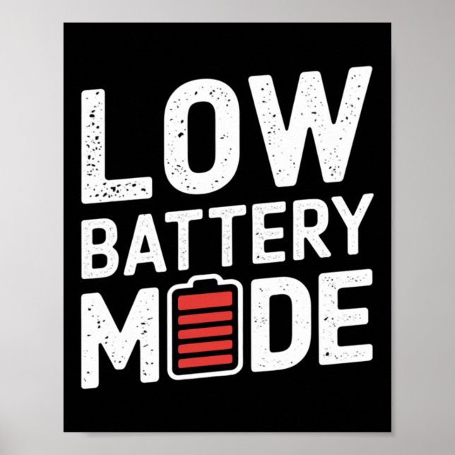Låg märkning av batteriläge poster (Framsidan)