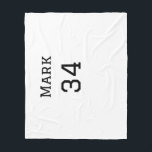 lag namn lägg till spelare namn date sport manar fleecefilt<br><div class="desc">utformning</div>