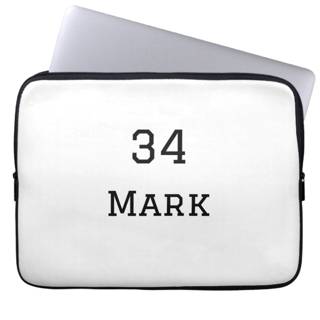 lag namn lägg till spelare namn date sport manar laptop fodral (Framsidan)