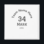 lag namn lägg till spelare namn date sport manar magnet<br><div class="desc">utformning</div>