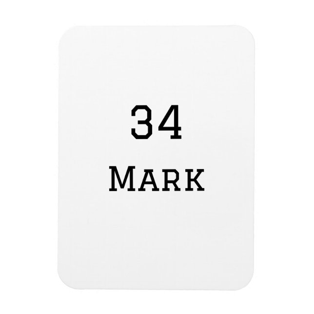 lag namn lägg till spelare namn date sport manar magnet (Vertikal)