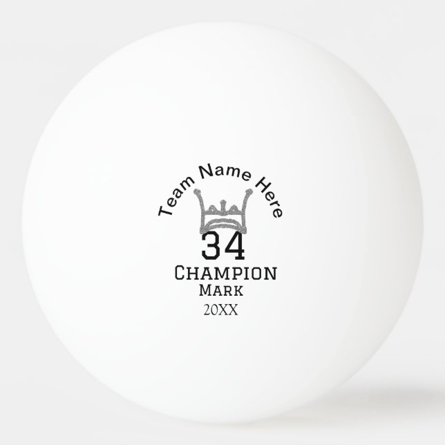 lag namn lägg till spelare namn date sport manar pingisboll (Framsidan)