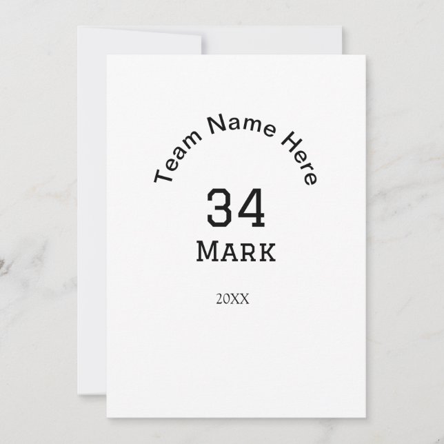 lag namn lägg till spelare namn datum sport män  inbjudningar (Framsida)