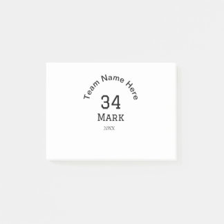 lag namn lägg till spelare namn datum sport män post-it block